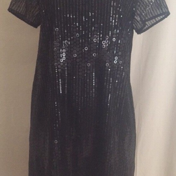 💃Price Drop💃Sequin Scoop Neck Shift Dress - Picture 4 of 8